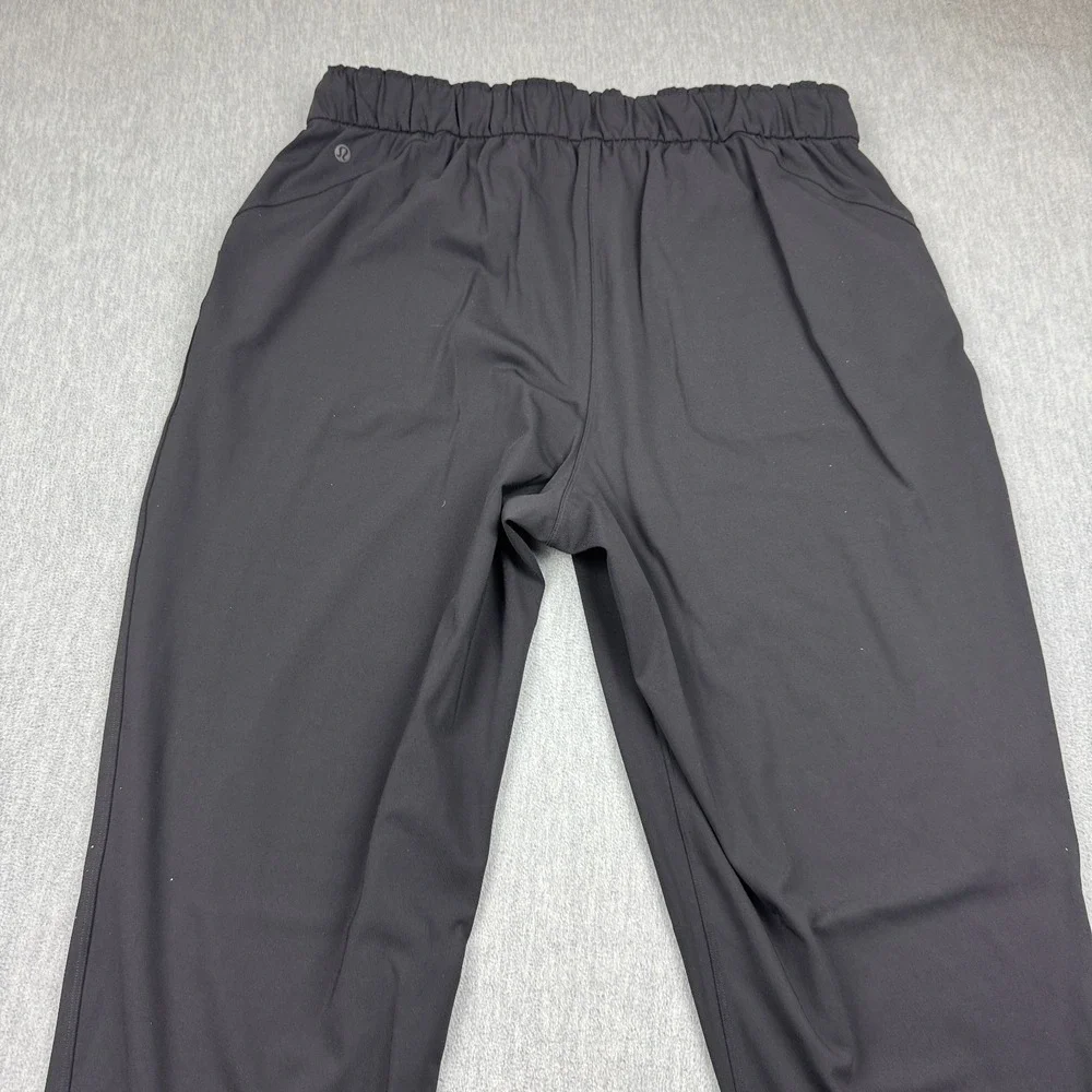 Lululemon Jogger Pants Womens 14 Black‎ Keep Moving Training Running Gym W5CV4S